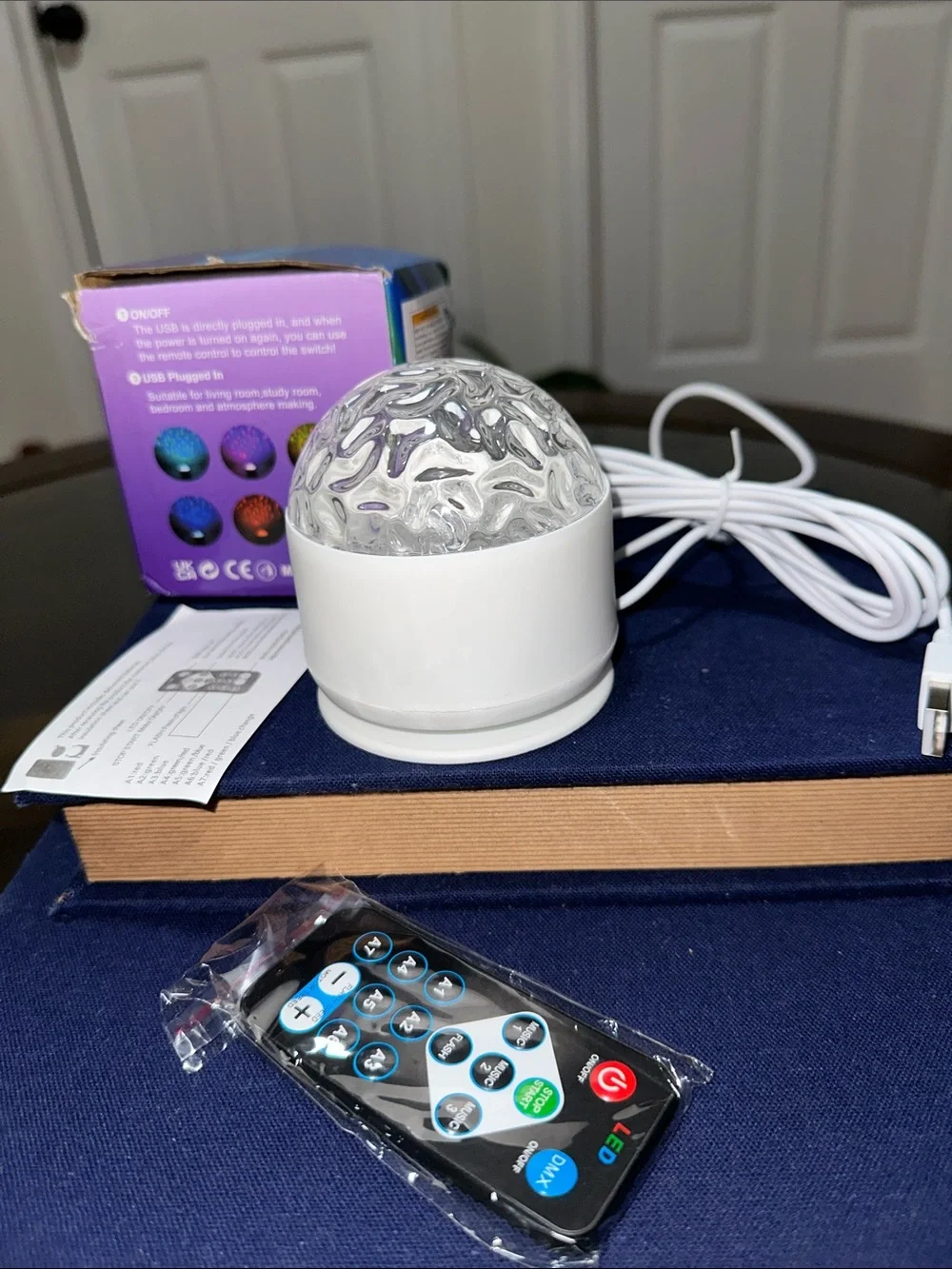 LED Galaxy Projector Night Light - White